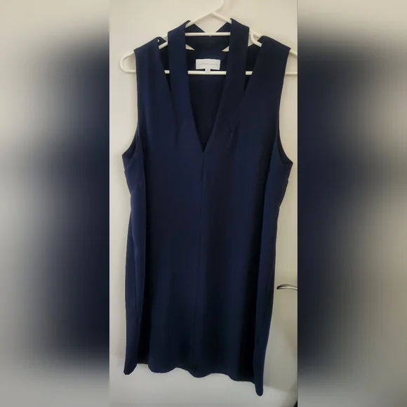 Veronika Maine Size 16 Navy Blue Dress - Picture 1 of 5